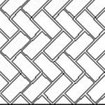 View Stamped Asphalt Plastic: Herringbone Diagonal